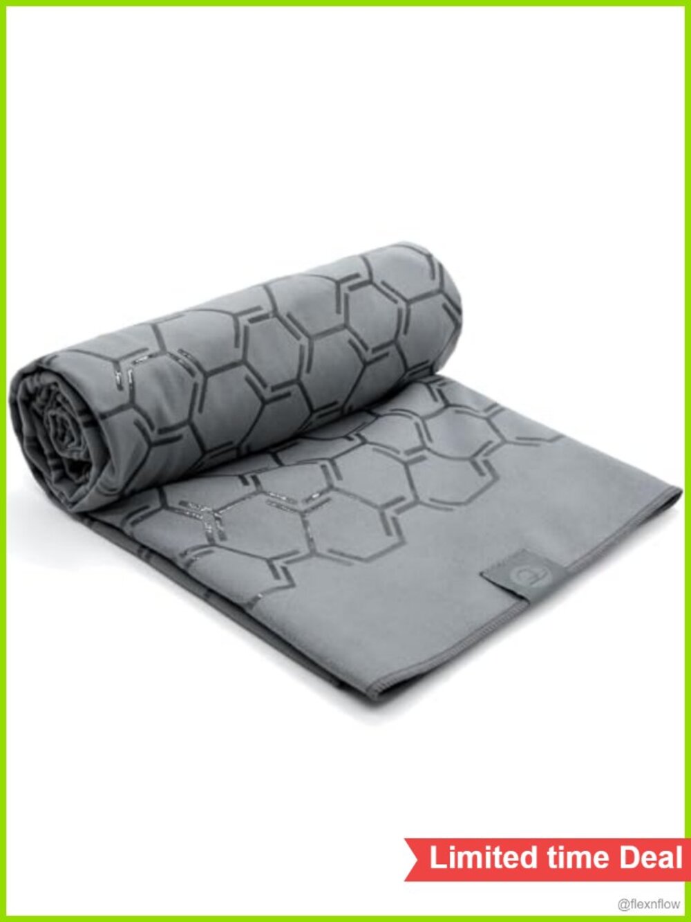 Double Sided Silicone Yoga Mat Towel 72x26.5 Non-Slip Microfiber